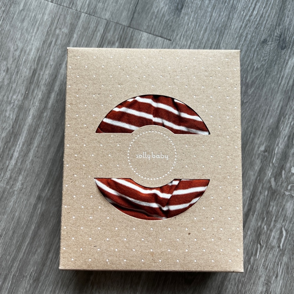 Solly Baby Wrap in Rust Stripe | Standard Wrap